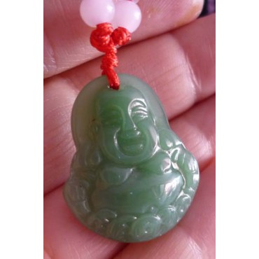 Yeşim Taşı Buddha Kolye Maitreya