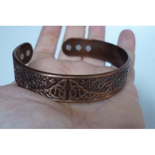 Viking Hayat Ağacı Bakır Bileklik