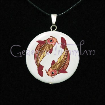 Balık Burcu Sedef Kolye Ucu