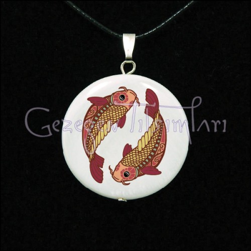 Balık Burcu Sedef Kolye Ucu