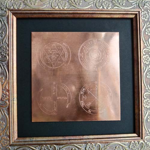 Tılsımlı Bakır Tablo - Kişiye Özel Tılsımlı Bakır Tablo - Kişiye Özel