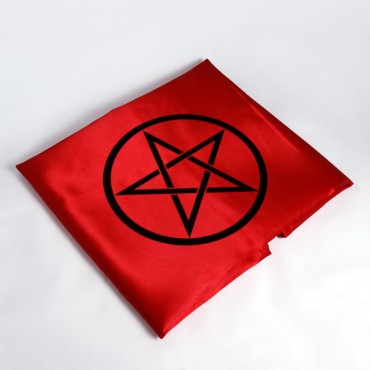 Pentagram Altar Örtüsü Kırmızı 45cm