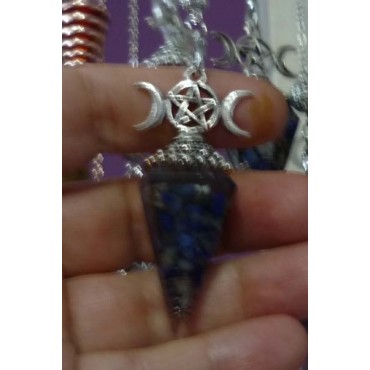 Triple Moon Lapis Lazuli Orgonit Sarkaç