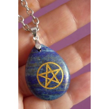 Pentagram Kolye Lapis Lazuli
