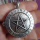 Runik Pentagram Kolye Metal