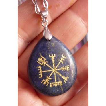 Vegvisir Tılsımı Lapis Lazuli - Viking Pusula